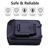 Upgraded 6000mAh 20 Volt Lithium-ion Replace for Dewalt 20V Battery DCB205 DCB205-2 DCB206 DCB207 DCB204 DCB203 DCB201 DCB200 DCB180 DCD/DCF/DCG/DCS Series 20V Dewalt Battery (Pack of 2)