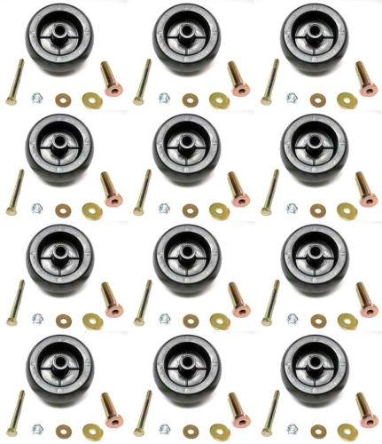The ROP Shop (12) Deck Wheel Roller Kits for Toro Exmark 103-3168 103-4051 1-603299 Tractors