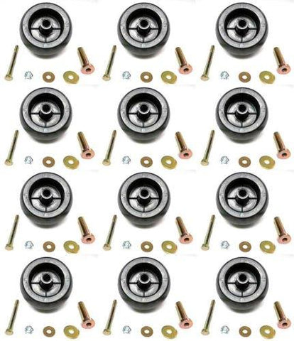 The ROP Shop (12) Deck Wheel Roller Kits for Toro Exmark 103-3168 103-4051 1-603299 Tractors