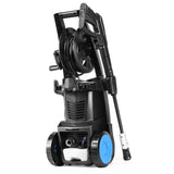 SUNGOLDPOWER 2250PSI High Electric Pressure Washer, 1.85GPM Car Power Washer with Adjustable Spray Nozzle, Extra Turbo Nozzle Detergent Tank and Hose Reel Cleaner Machine