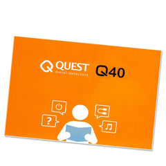 Quest Q40 Metal Detector with 11x9 TurboD Waterproof Search Coil