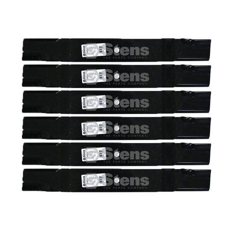 6 Hi Lift Blades for Hustler Super Z with 72