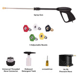 Homdox 3000 PSI Power Washer Electric Pressure Washer 1.8 GPM 1800W Electric Power Washer Cleaner with Power Nozzles Gun