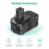 FirstPower Replace Ryobi One+ Battery 5.0Ah 18V Lithium Battery P102 P103 P105 P107 P108 P109 Ryobi ONE+ Cordless Tool 2Pack
