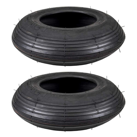 Stens 2 Kenda Tire 4.80x4.00-8 Rib Tread 2 Ply Tube Type Lawn Mower Golf Go Cart ATV, 5134511