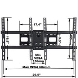 VideoSecu MW380B5 Full Motion Articulating TV Wall Mount Bracket for Most 37
