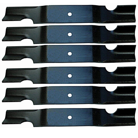 6 Pack - Stens 320-040 Notched Air-Lift Lawnmower Replacement Blade for Grasshopper 320239 and Woods 70104, 70117
