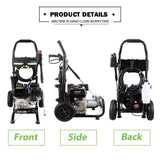 Unermo 3600PSI 212CC Gas Pressure Washer, 2.8GPM Gas Powered Power Washer, 7HP Professional Gas Pressure Washers
