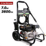 Miyoeris 3600PSI 212CC Gas Pressure Washer, 2.8GPM Gas Powered Power Washer