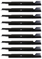 USA Mower Blades U132773BP (9) High-Lift for Hustler 795260 Windsor 50-4010 Length 24in. Width 3in. Thickness .250in. Center Hole 5/8in. 60in. and 72in. Deck