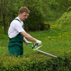SereneLife Cordless Electric Hedge Trimmer - Yard Trimmer, Power Trimmer Bushes, Tree Bush, Shrub Trimmer, Perfect For Hedges and Shrubs, Rechargeable Battery, Charge Time 4 Hrs, 18V - PSLHTM36